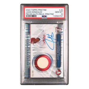 Juan González — Pristine Pieces Auto Relic /99 (PSA 10) 2024